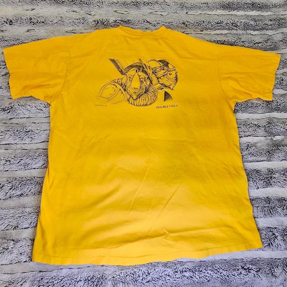 Hanes Men's Yellow T-shirt